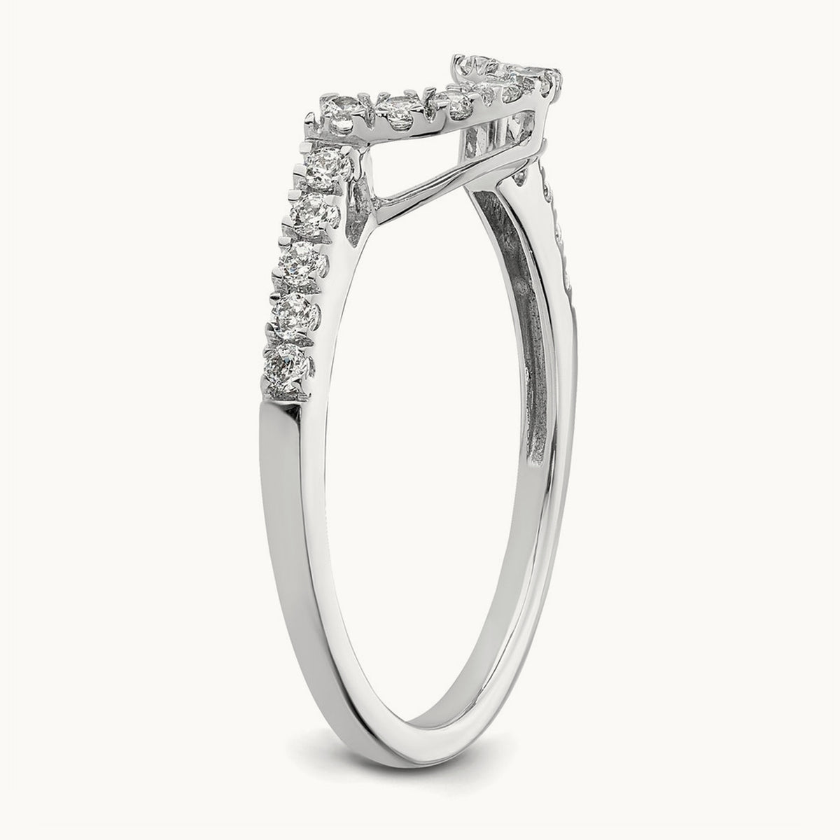 Diamond Wedding Band, 14K White Gold