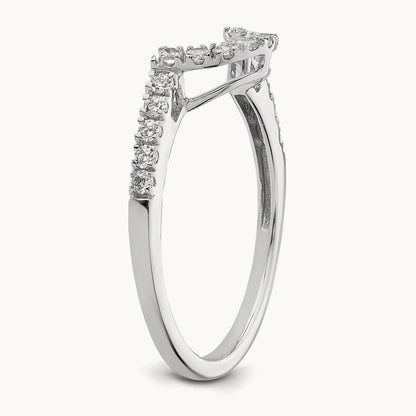 Diamond Wedding Band, 14K White Gold