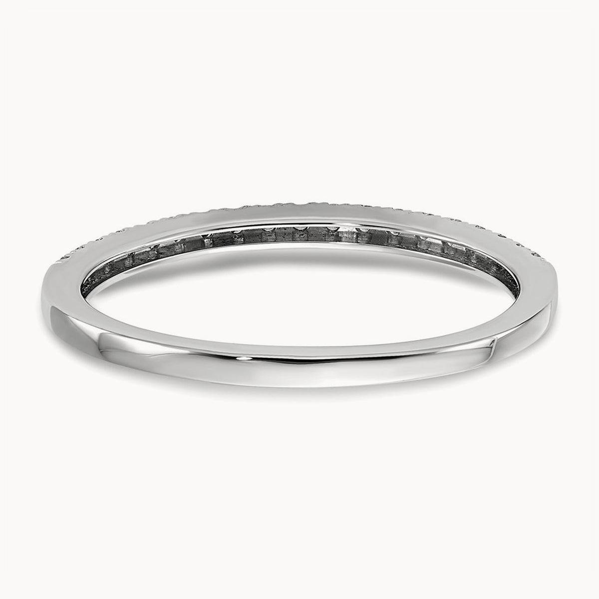 Diamond Wedding Band, 14K White Gold