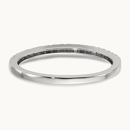 Diamond Wedding Band, 14K White Gold