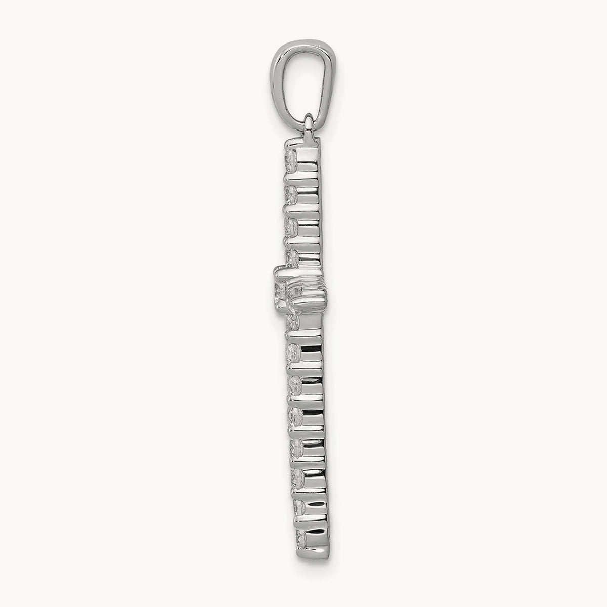Cross Pendant, 0.50 ct tw Lab-Grown Diamond