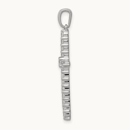 Cross Pendant, 0.50 ct tw Lab-Grown Diamond