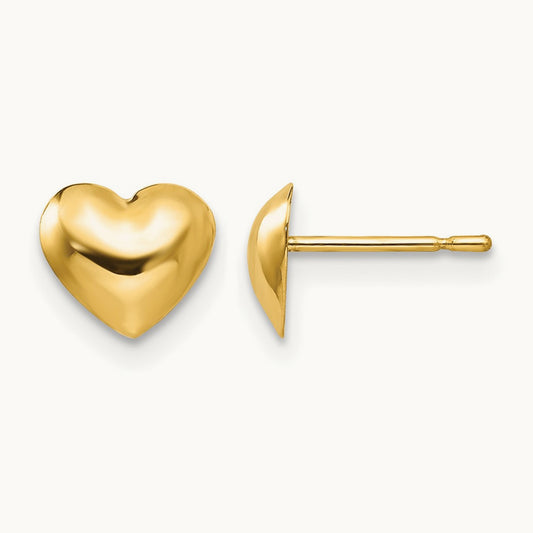 Madi K Children's Heart Post Earrings, 14K