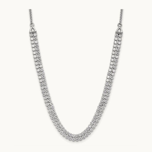 Adjustable Tennis Bolo Necklace, 3.25 ct tw Lab-Grown Diamond