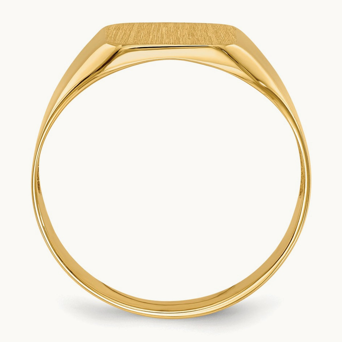 Open Back Mens Signet Ring — photo set