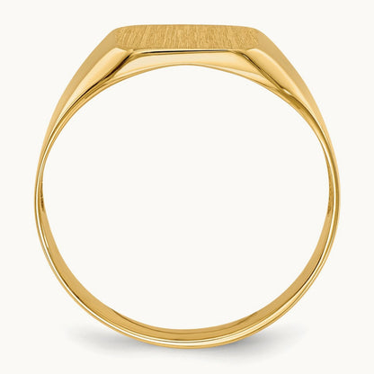 Open Back Mens Signet Ring — photo set
