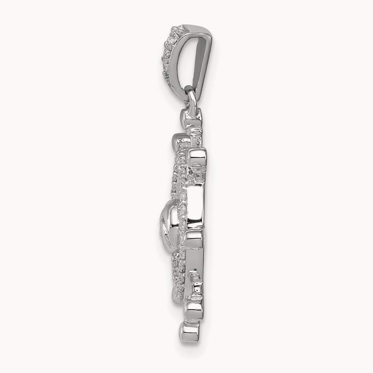 1/6ct. Diamond Ship Wheel Pendant — photo set