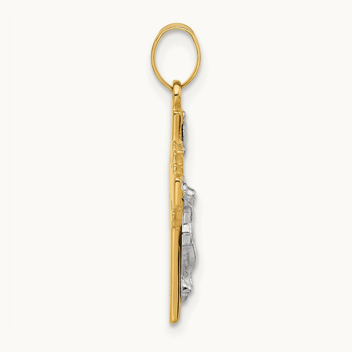 Hollow INRI Crucifix Pendent — 24.9mm