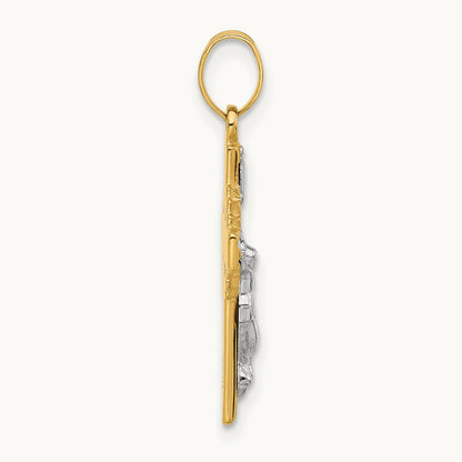 Hollow INRI Crucifix Pendent — 24.9mm