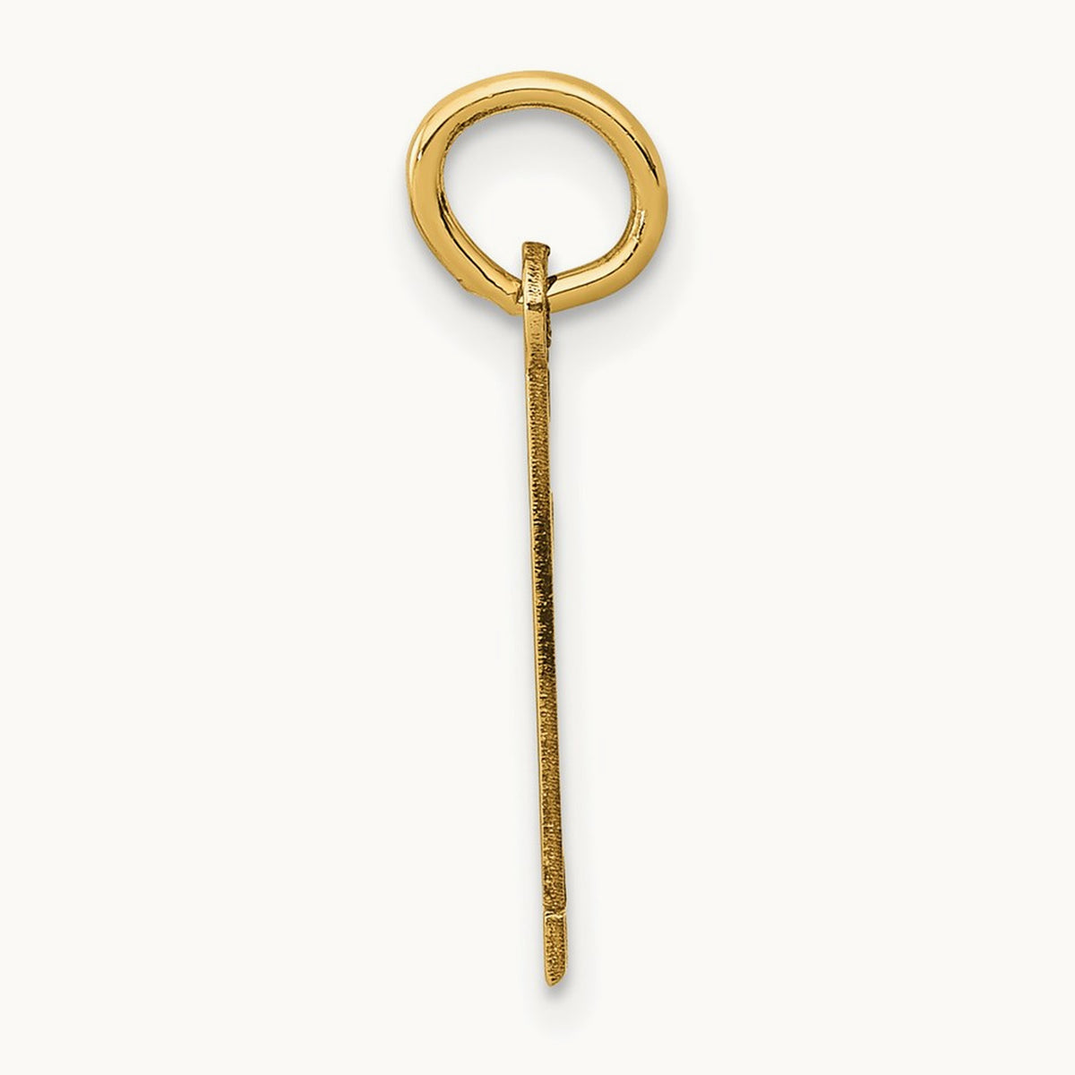 Small Elongated Number 1 Charm, 14K