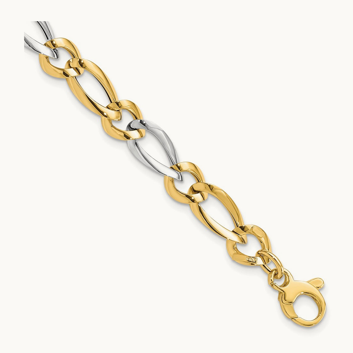 Polished Bracelet, 14K Two-tone