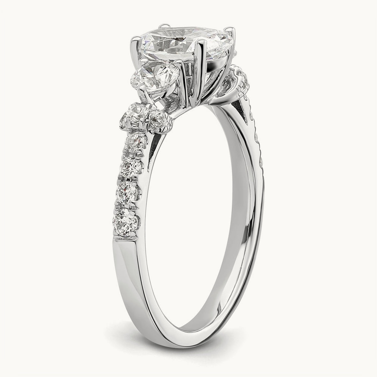 Semi-Mount Engagement Ring, 0.75 ct tw Lab-Grown Diamond