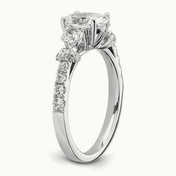 Semi-Mount Engagement Ring, 0.75 ct tw Lab-Grown Diamond