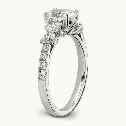 Semi-Mount Engagement Ring, 0.75 ct tw Lab-Grown Diamond