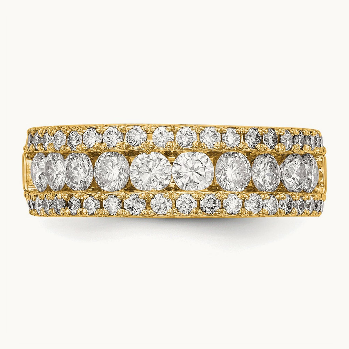 Fashion Band, 1.50 ct tw Lab-Grown Diamond — 14K Yellow Gold