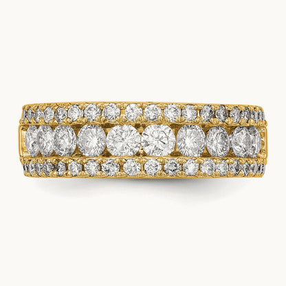 Fashion Band, 1.50 ct tw Lab-Grown Diamond — 14K Yellow Gold