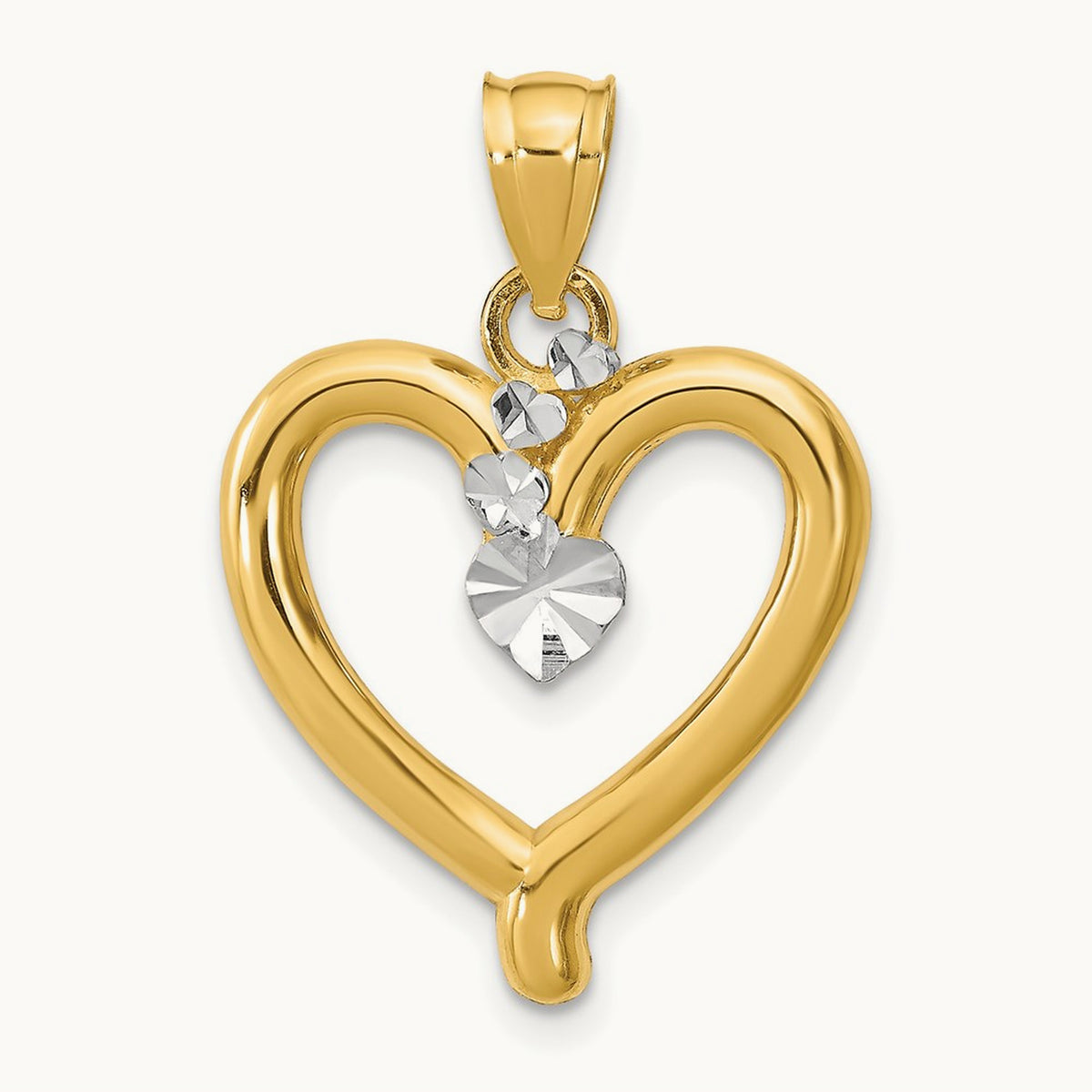 w/ Diamond-cut Heart Charm — photo set
