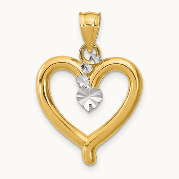 w/ Diamond-cut Heart Charm — photo set
