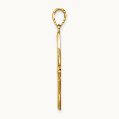 Large Celtic Eternity Knot Charm, 14K