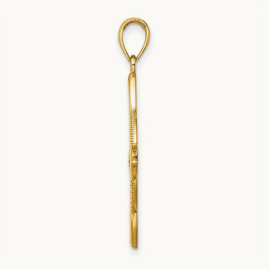 Large Celtic Eternity Knot Charm, 14K