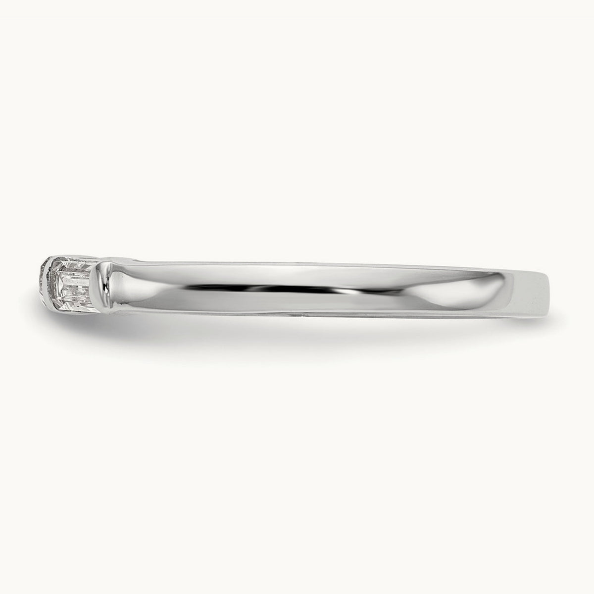 Diamond Wedding Band, 14K White Gold