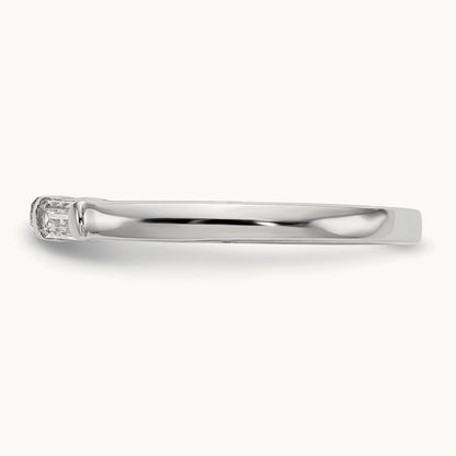 Diamond Wedding Band, 14K White Gold