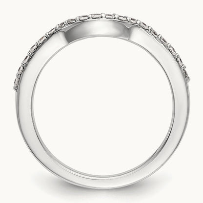 Diamond Wedding Band, 14K White Gold