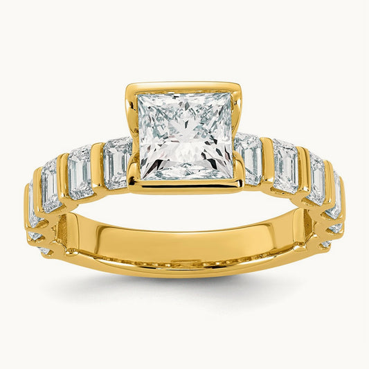 Princess Center Ring, 3.00 ct tw Lab-Grown Diamond