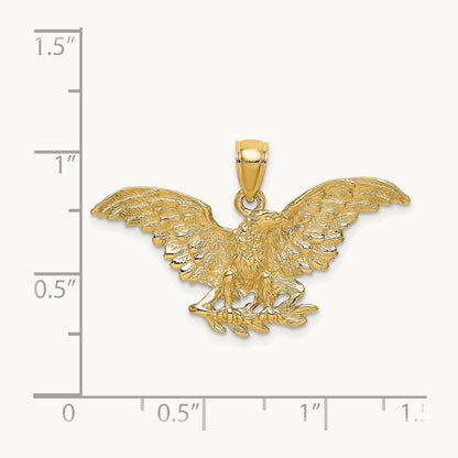 Eagle with Wings Spread Charm — 22.9mm