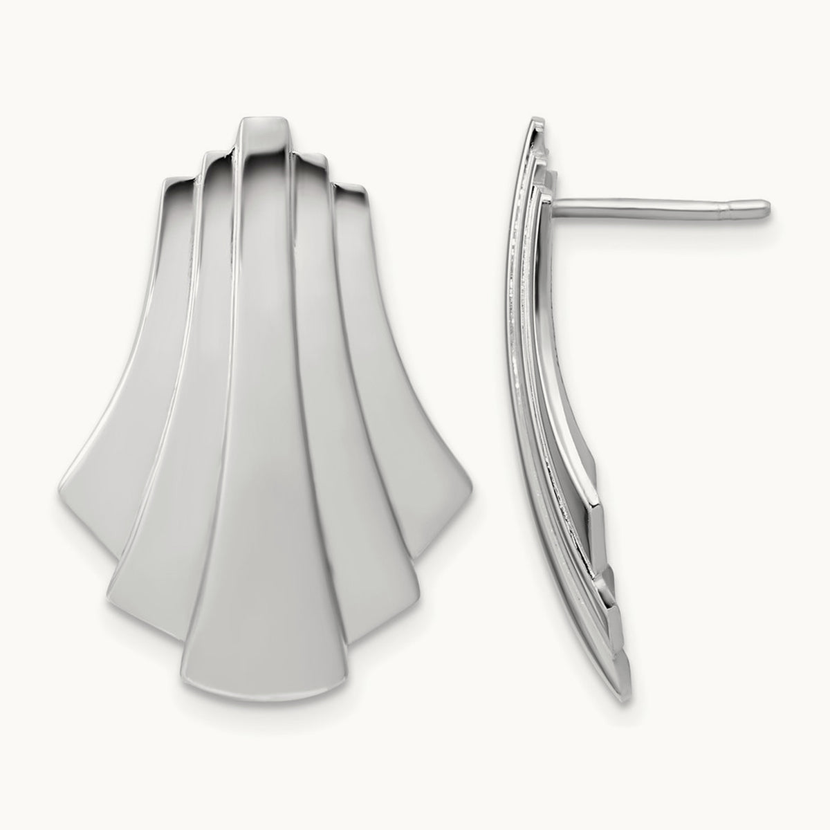 Polished Fancy Post Earrings — Leslie's — photo set