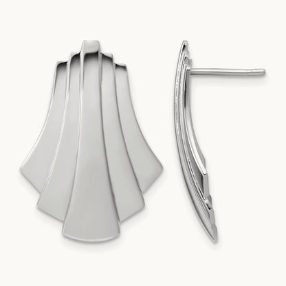 Polished Fancy Post Earrings — Leslie's — photo set