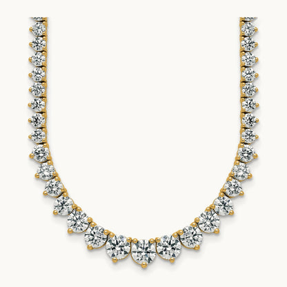 Graduated Tennis Necklace, 16.25 ct tw Lab-Grown Diamond