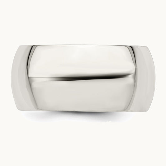 Sterling Silver 10mm Comfort Fit Band