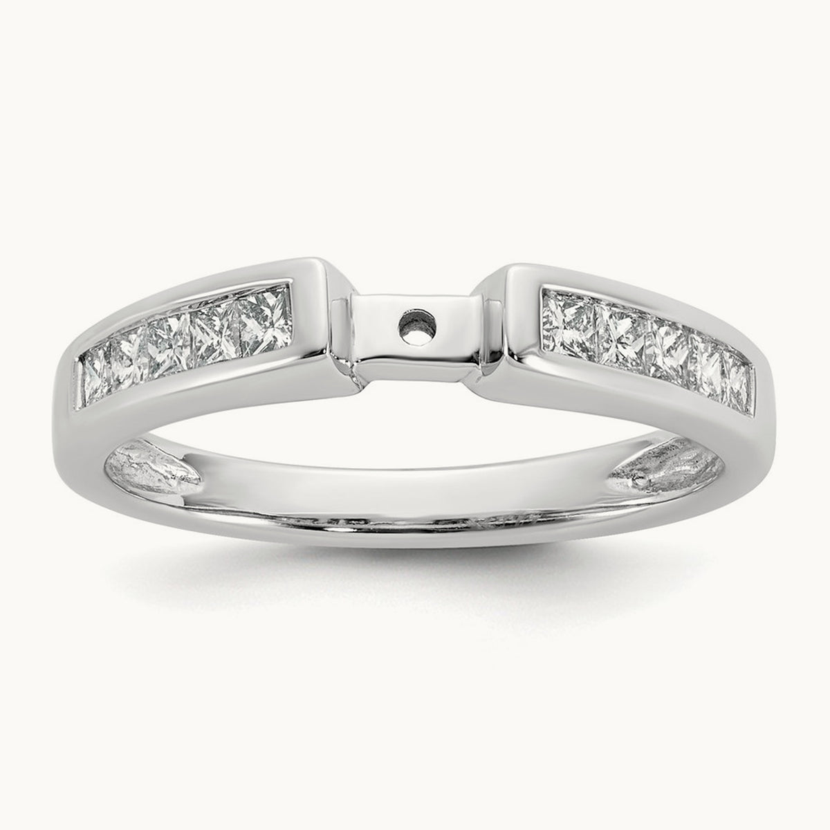 Peg Set Semi-Mount Engagement Ring, 0.50 ct tw