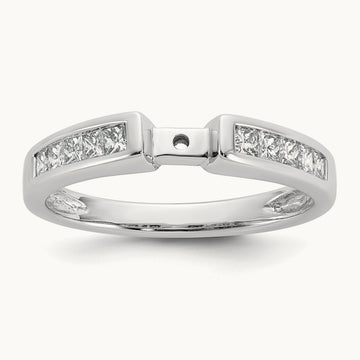 Peg Set Semi-Mount Engagement Ring, 0.50 ct tw