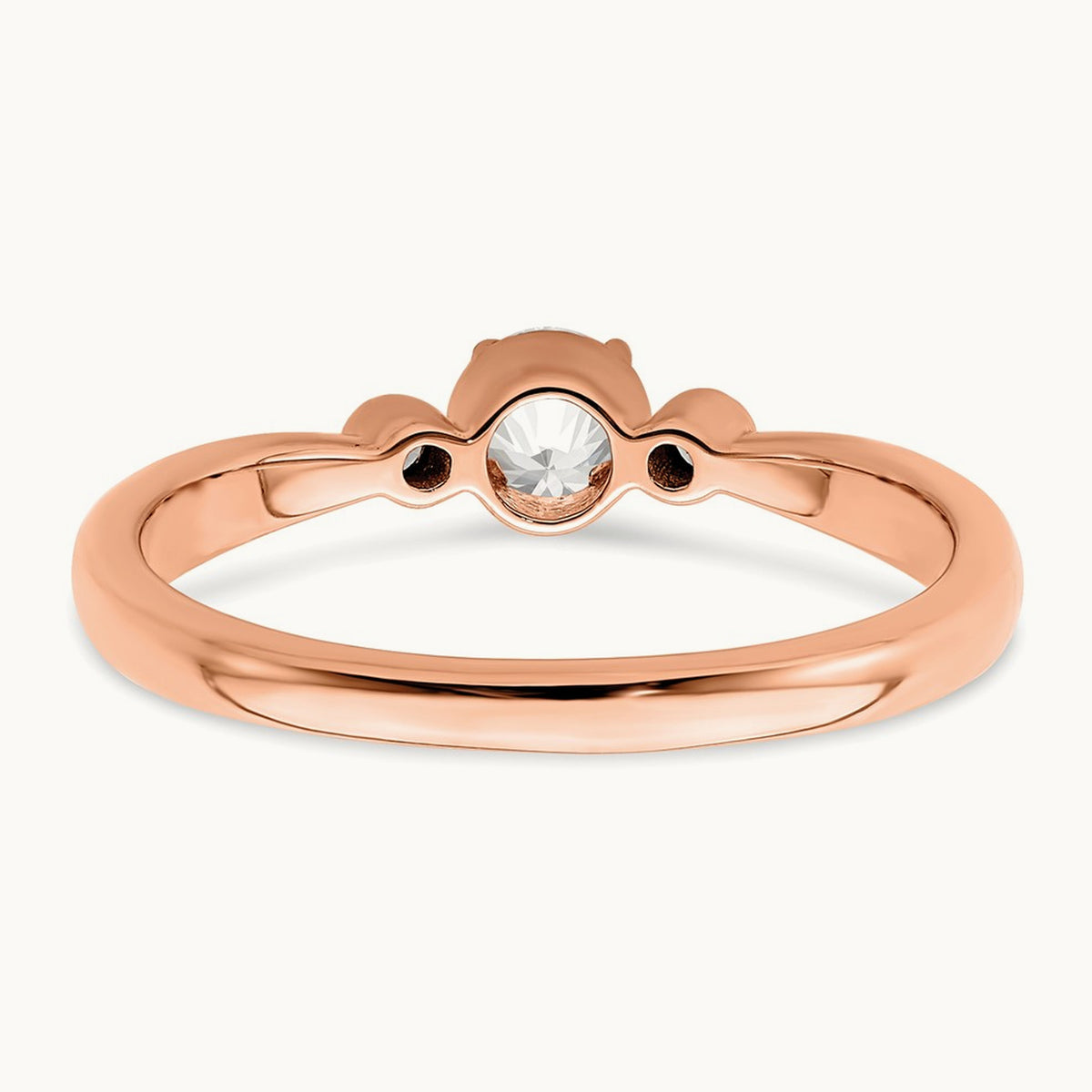 Petite Engagement Ring, 0.25 ct tw Lab-Grown Diamond — 14K Rose Gold