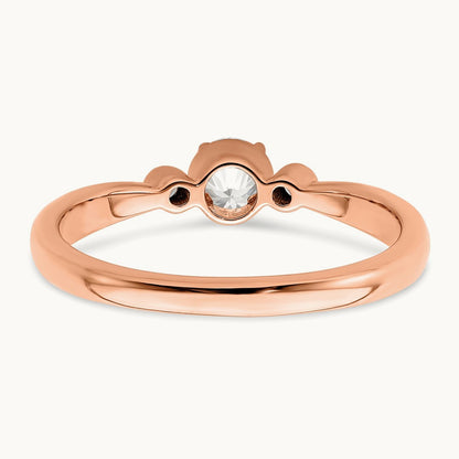Petite Engagement Ring, 0.25 ct tw Lab-Grown Diamond — 14K Rose Gold