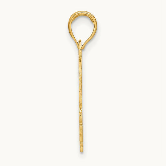 MOMMY'S GIRL In Heart w/Banner Charm, 14K