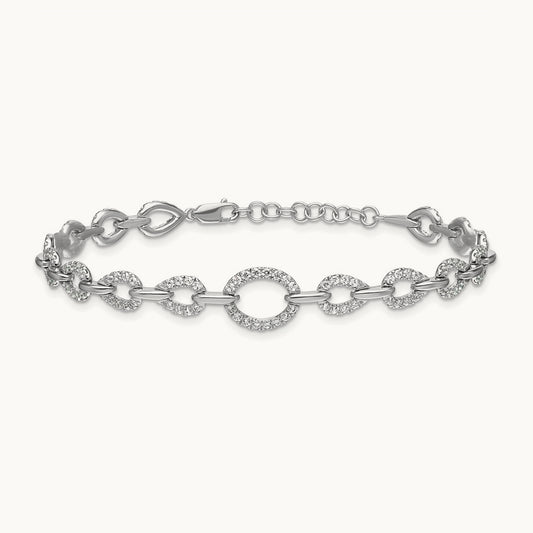 With Ext Bracelet, 1.50 ct tw Lab-Grown Diamond
