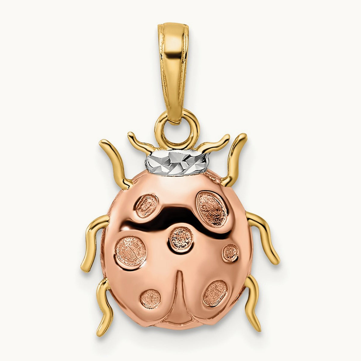 w/ and Diamond-cut Ladybug Pendant — photo set