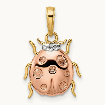w/ and Diamond-cut Ladybug Pendant — photo set