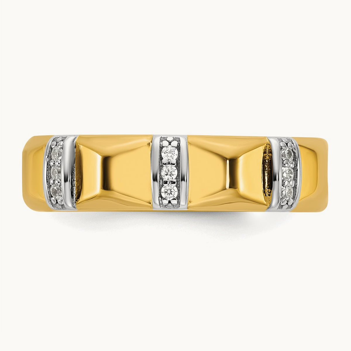 14ktt IB Goodman Mens Satin Complete 1/15ct Diamond Ring