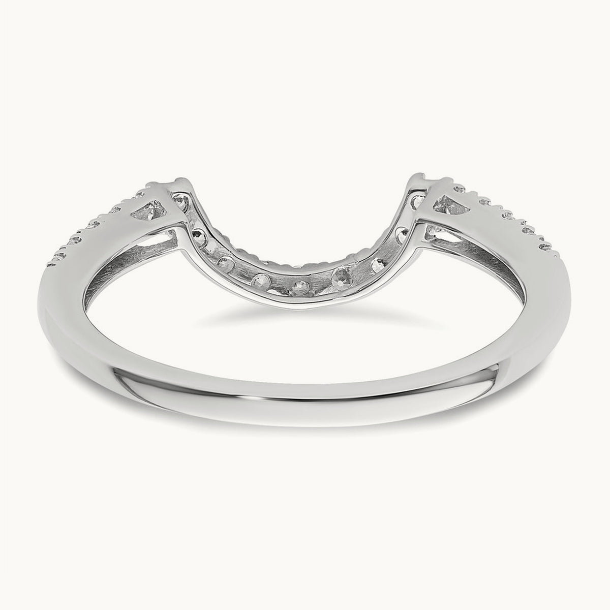 Diamond Wedding Band, 14K White Gold