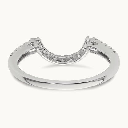 Diamond Wedding Band, 14K White Gold