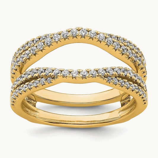 Ring Guard, 0.50 ct tw Lab-Grown Diamond — 14K Yellow Gold