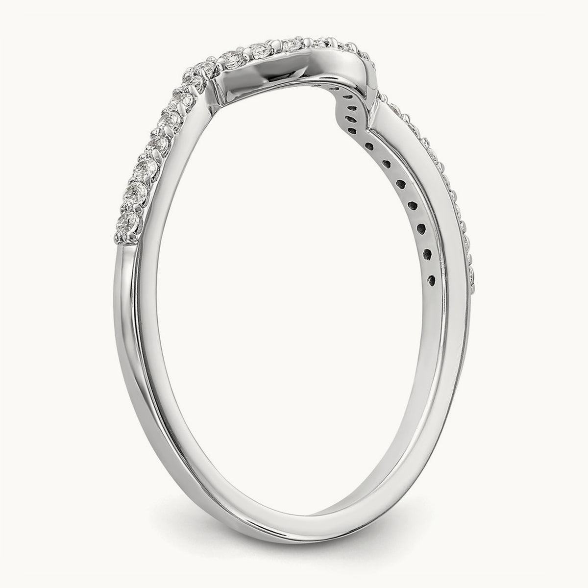 Diamond Wedding Band, 14K White Gold