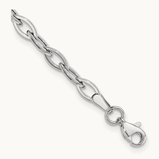 Polished Bracelet, 14K White Gold