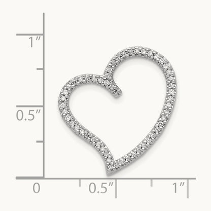 1/4ct. Diamond Heart Chain Slide — photo set