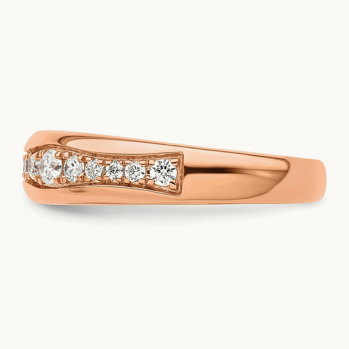 Fashion Band, 0.25 ct tw Lab-Grown Diamond — 14K Rose Gold
