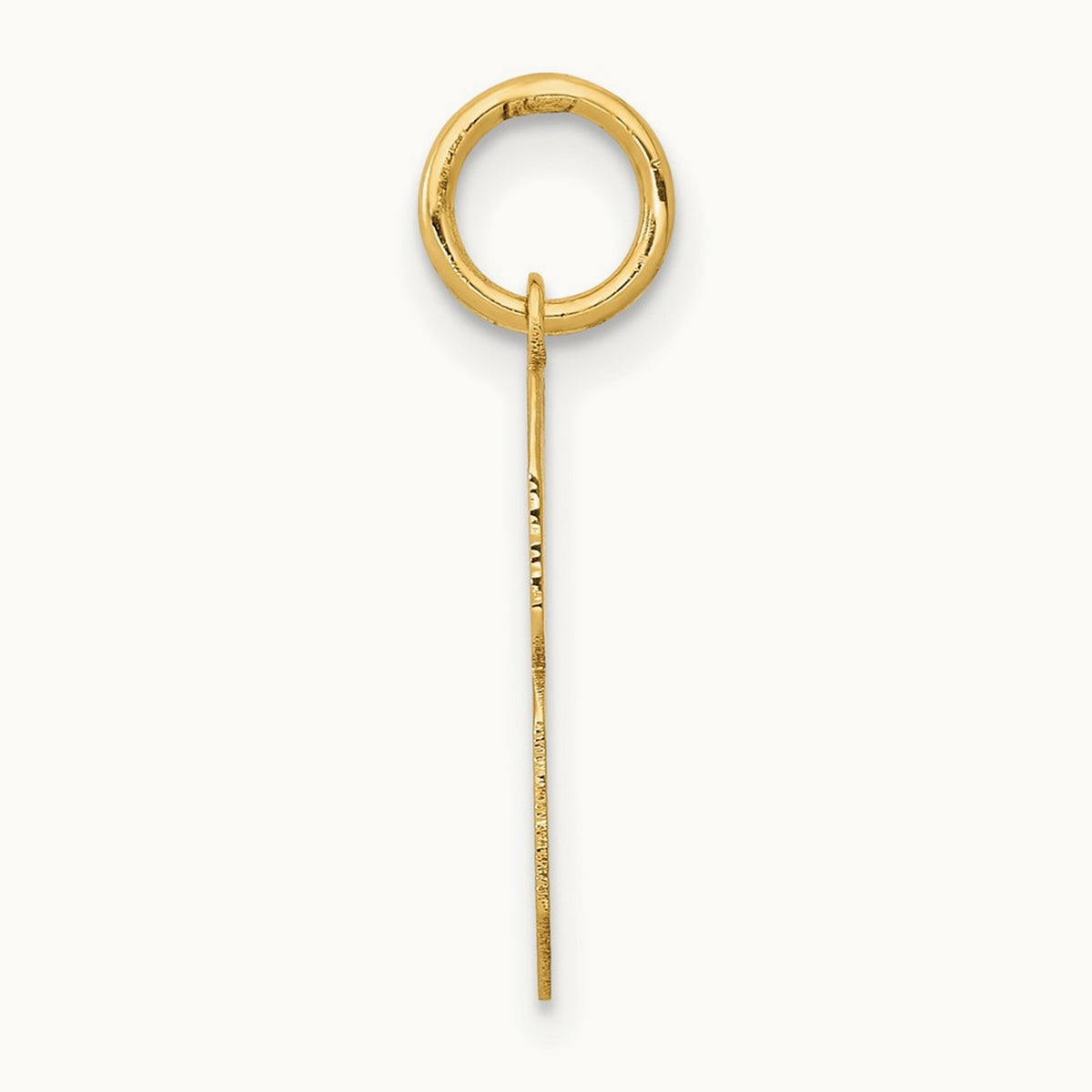 Medium Polished Number 8 Charm — 14K Yellow Gold, 16.13mm